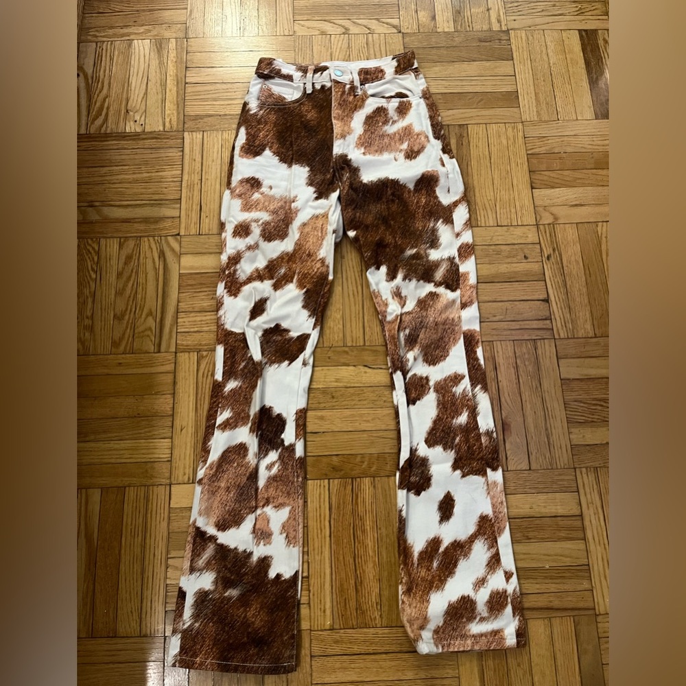 WeWoreWhat Cowprint Jeans
